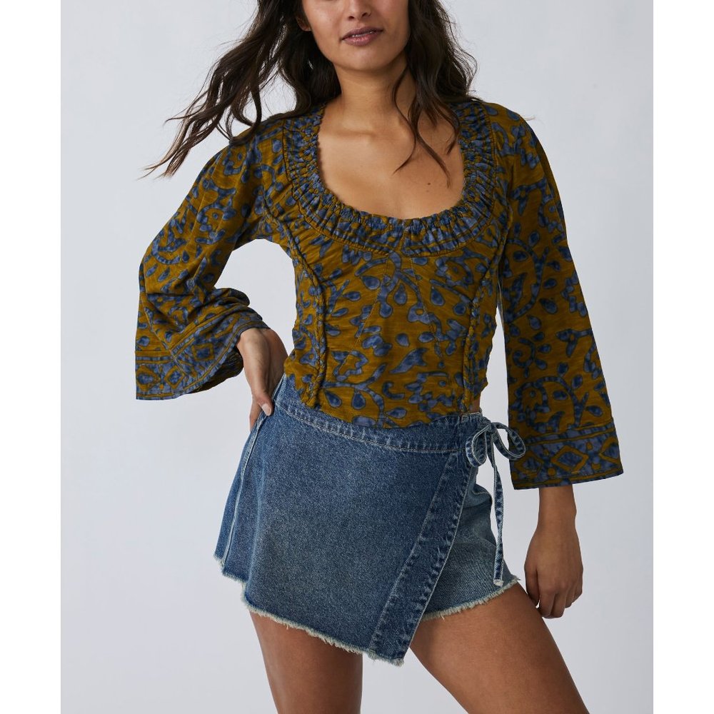 FREE PEOPLE On The Block Top / Army Combo
